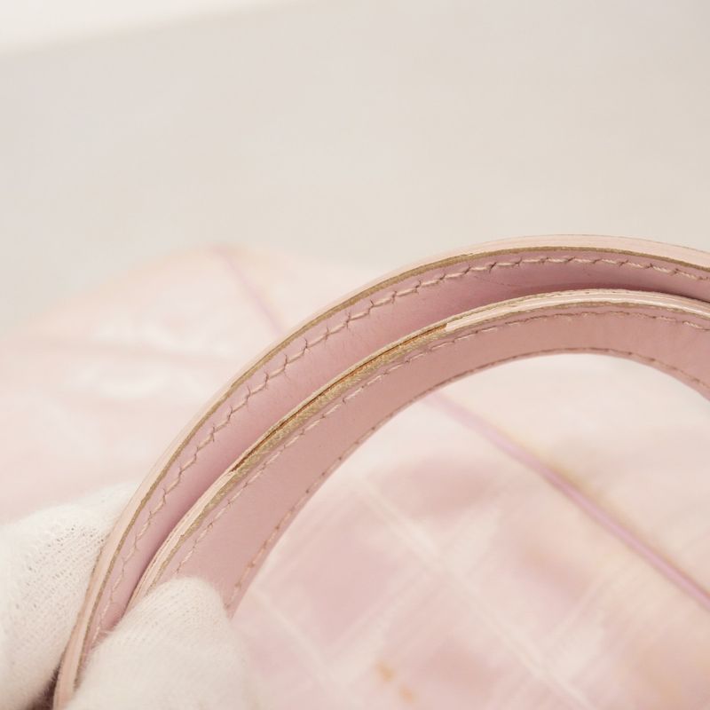 Chanel Tote Bag New Travel Nylon Pink Gold Hardware Women's