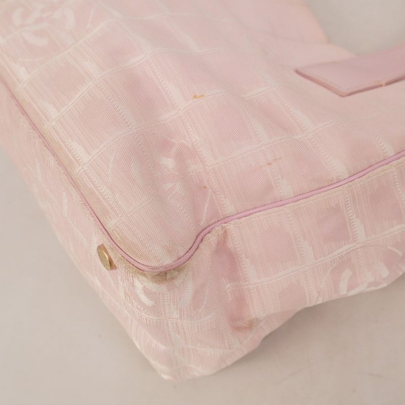Chanel Tote Bag New Travel Nylon Pink Gold Hardware Women's