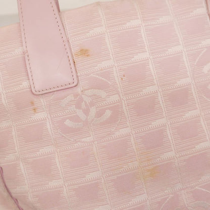 Chanel Tote Bag New Travel Nylon Pink Gold Hardware Women's