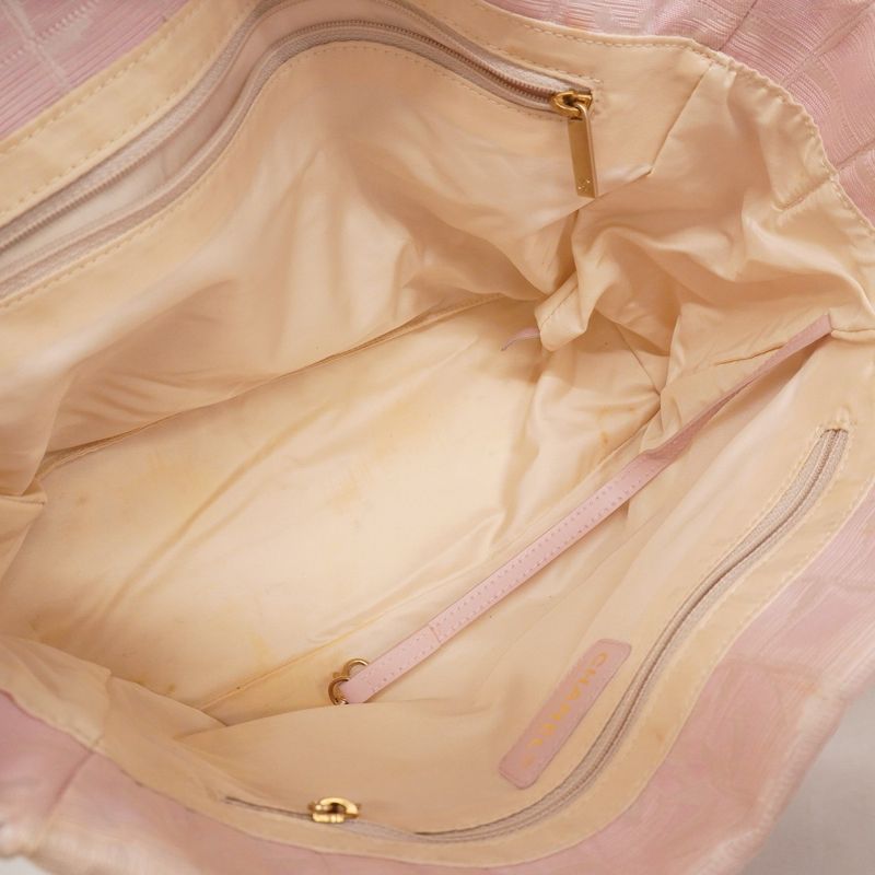 Chanel Tote Bag New Travel Nylon Pink Gold Hardware Women's