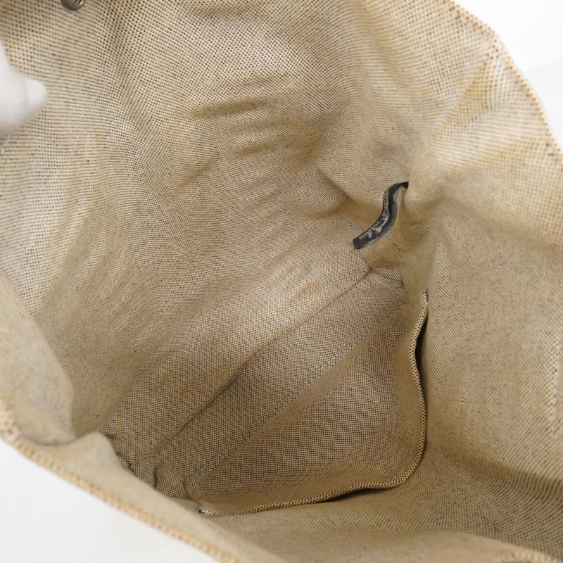 Hermes Tote Bag New Fourre Tout Cabas Canvas Gray Silver Hardware Men Women