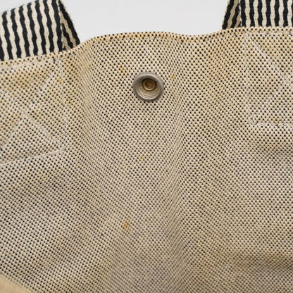 Hermes Tote Bag New Fourre Tout Cabas Canvas Gray Silver Hardware Men Women