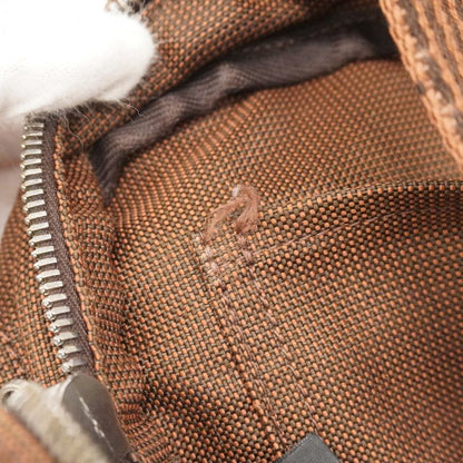 Hermes Tote Bag Her Line MM Canvas Brown Silver Hardware Men Women Unisex