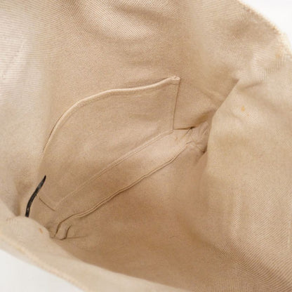 Hermes Tote Bag New Fourre Tout Cabas Canvas Beige Silver Hardware Ladies