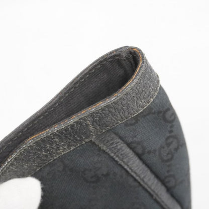 Gucci Tote Bag GG Canvas Abby 141472 Canvas Black Gold Hardware Women's