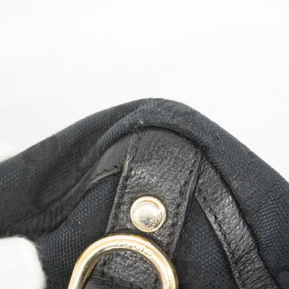 Gucci Tote Bag GG Canvas Abby 141472 Canvas Black Gold Hardware Women's