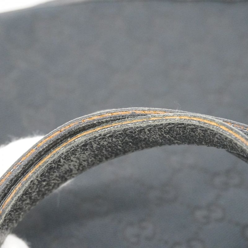 Gucci Tote Bag GG Canvas Abby 141472 Canvas Black Gold Hardware Women's