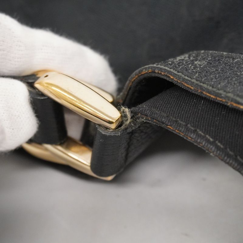 Gucci Tote Bag GG Canvas Abby 141472 Canvas Black Gold Hardware Women's