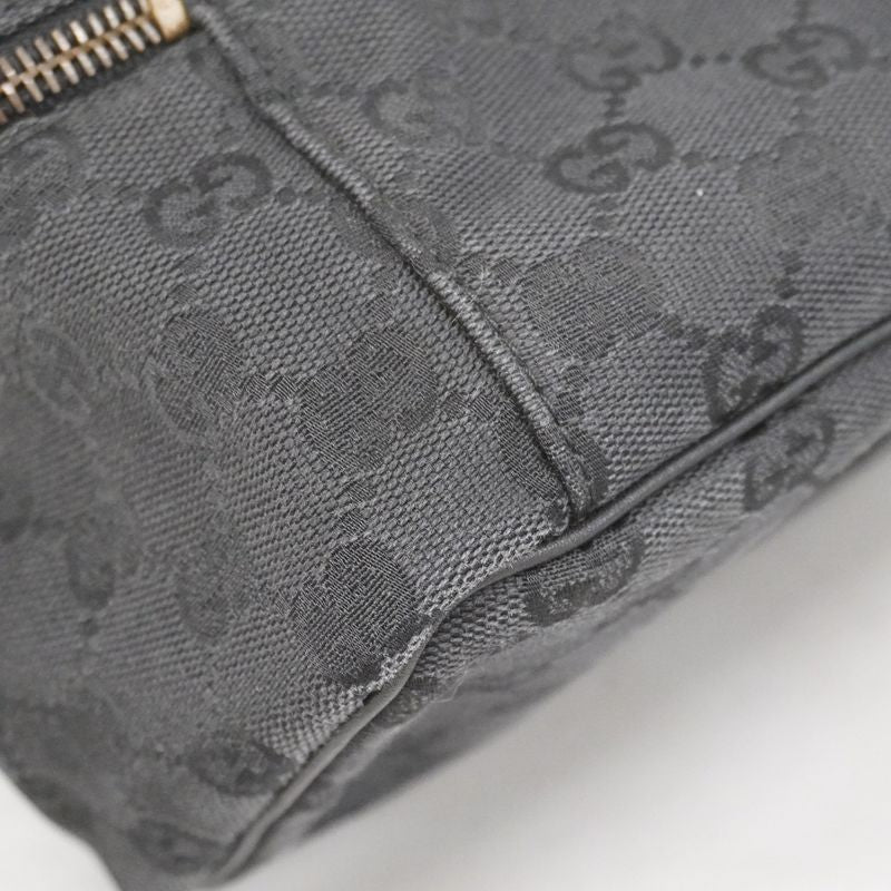 Gucci Pouch GG Canvas 106646 Canvas Black Gold Hardware Women's