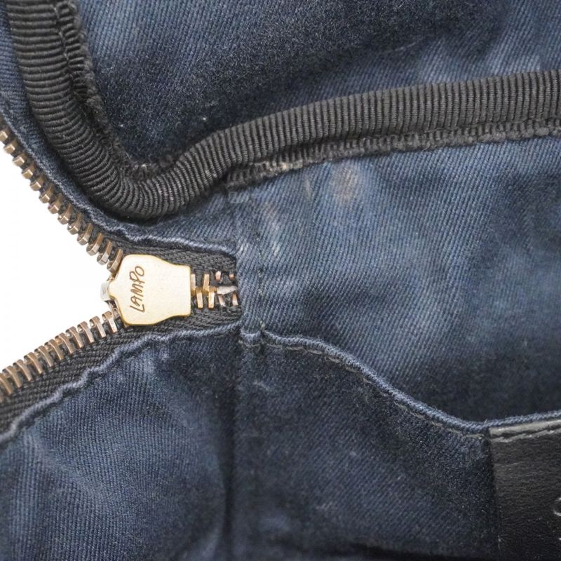 Gucci Pouch GG Canvas 106646 Canvas Black Gold Hardware Women's