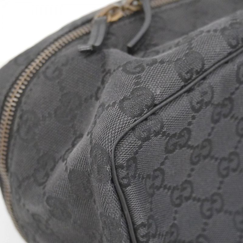 Gucci Pouch GG Canvas 106646 Canvas Black Gold Hardware Women's