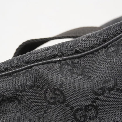 Gucci Pouch GG Canvas 106646 Canvas Black Gold Hardware Women's