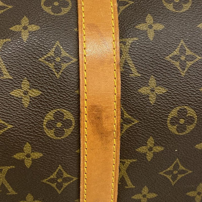Louis Vuitton Boston Bag Monogram Keepall Bandoliere 55 M41414 Brown Men Women