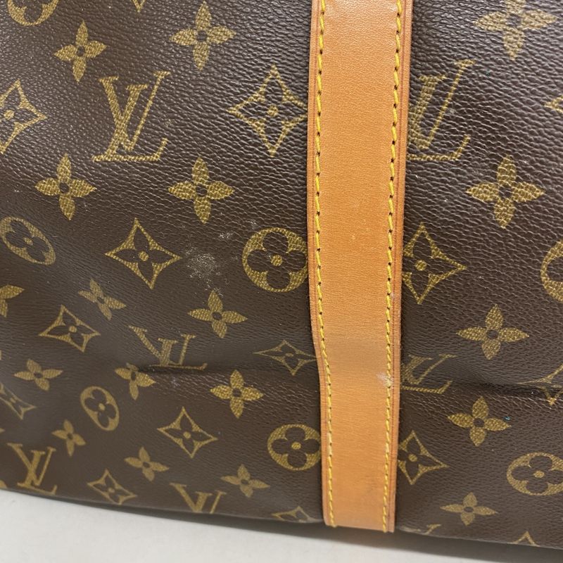 Louis Vuitton Boston Bag Monogram Keepall Bandoliere 45 M41418 Brown Men Women