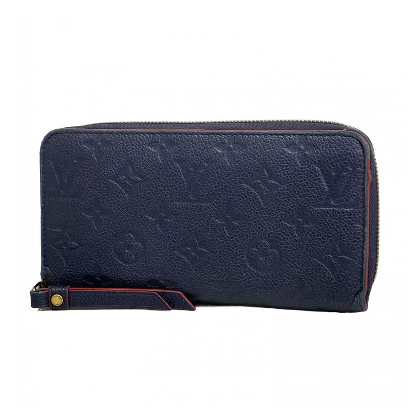 Louis Vuitton Long Wallet Monogram / Empreinte Zippy Wallet M62121 Marine Rouge