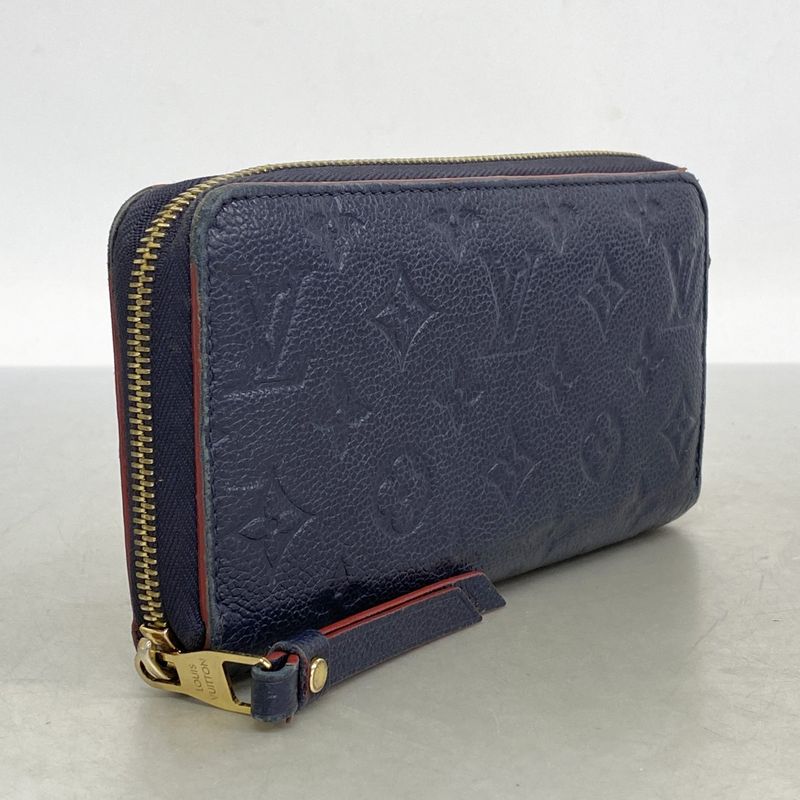 Louis Vuitton Long Wallet Monogram / Empreinte Zippy Wallet M62121 Marine Rouge