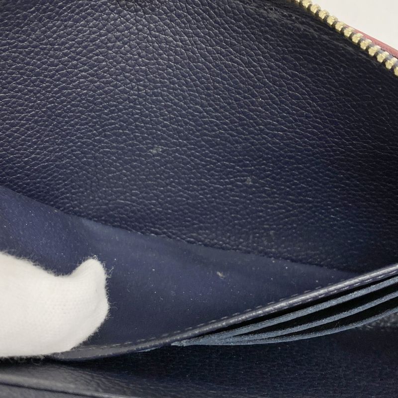 Louis Vuitton Long Wallet Monogram / Empreinte Zippy Wallet M62121 Marine Rouge