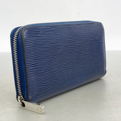 Louis Vuitton Long Wallet Epi Zippy Wallet M61873 Andigo Blue Men's Women's