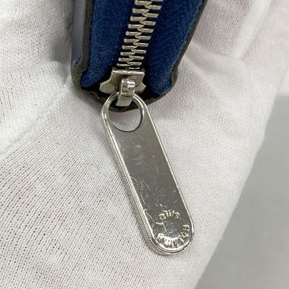 Louis Vuitton Long Wallet Epi Zippy Wallet M61873 Andigo Blue Men's Women's