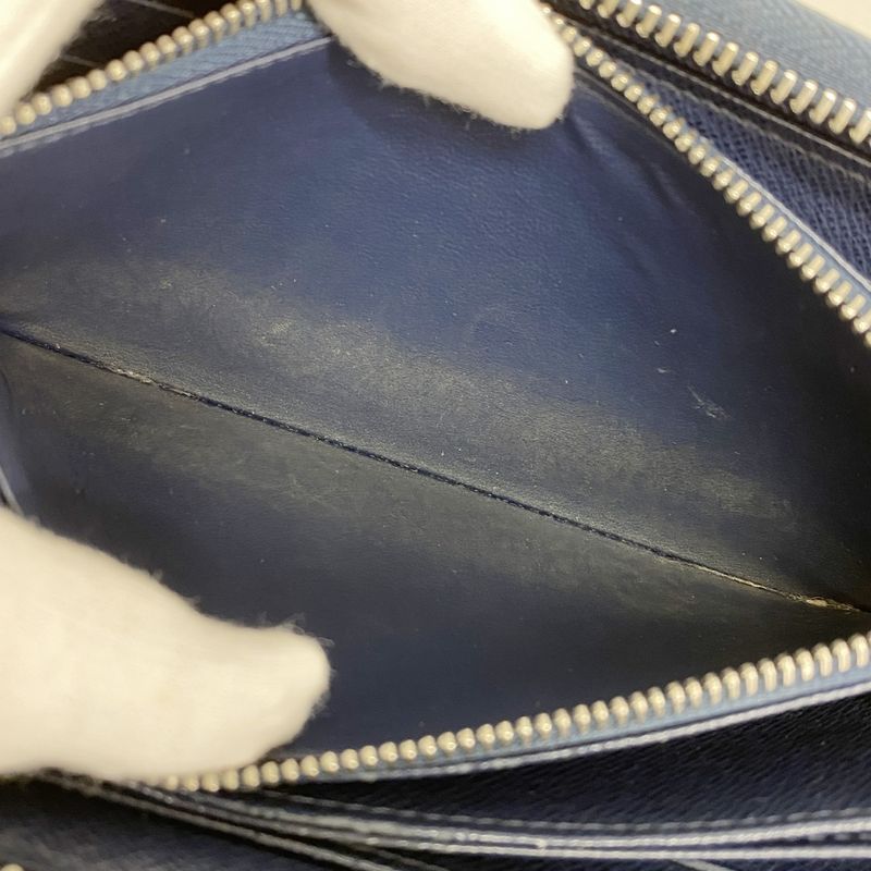 Louis Vuitton Long Wallet Epi Zippy Wallet M61873 Andigo Blue Men's Women's