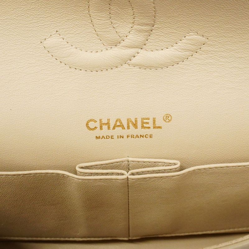 Chanel Shoulder Bag Matelasse Cotton Black White Chien Pangold Hardware Women's