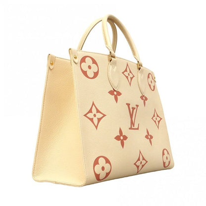 Louis Vuitton Tote Bag Monogram Empreinte Bicolor On The Go MM M21575 Cles Rose