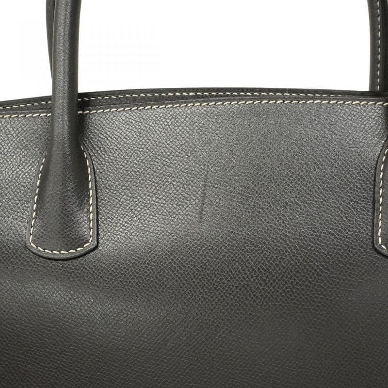 Hermes Tote Bag White Bath Courchevel Gray Gold Hardware □F Engraved Men Women