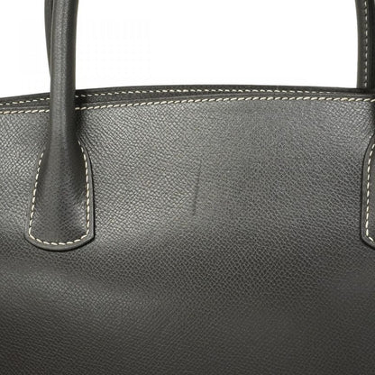 Hermes Tote Bag White Bath Courchevel Gray Gold Hardware □F Engraved Men Women