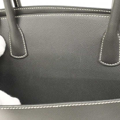 Hermes Tote Bag White Bath Courchevel Gray Gold Hardware □F Engraved Men Women