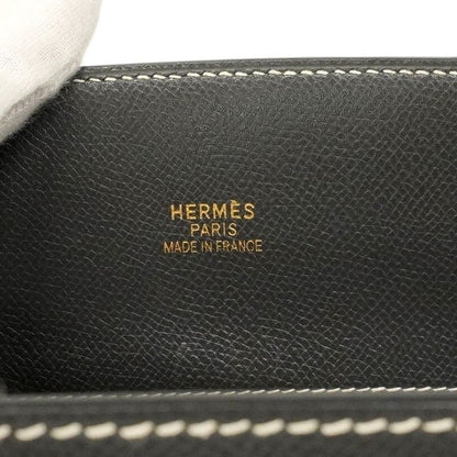 Hermes Tote Bag White Bath Courchevel Gray Gold Hardware □F Engraved Men Women