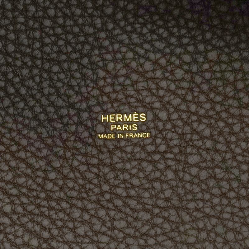 Hermes Handbag Picotin Lock PM Taurillon Clemence Ebeine Gold Hardware K