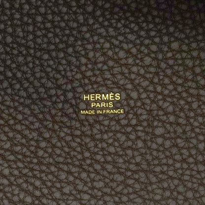 Hermes Handbag Picotin Lock PM Taurillon Clemence Ebeine Gold Hardware K