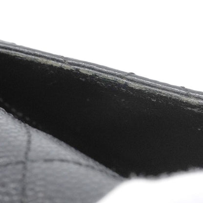 Chanel Handbag Matelasse Caviar Skin Black Gold Hardware Women's