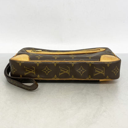 Louis Vuitton Clutch Bag Monogram Marly Dragonne GM M51825 Brown Men's
