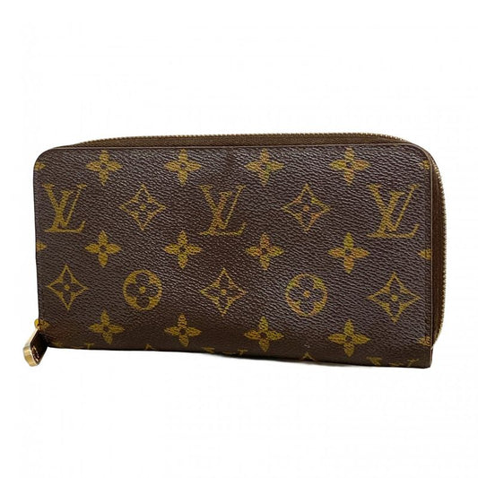 Louis Vuitton Long Wallet Monogram Zippy Wallet M60017 Brown Men's Women's