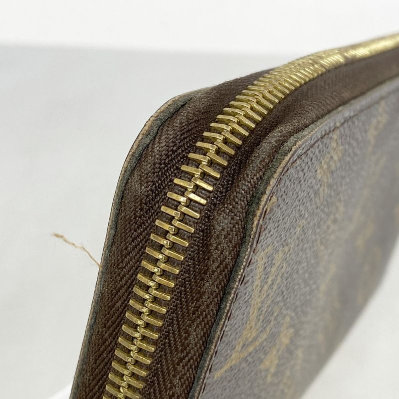 Louis Vuitton Long Wallet Monogram Zippy Wallet M60017 Brown Men's Women's