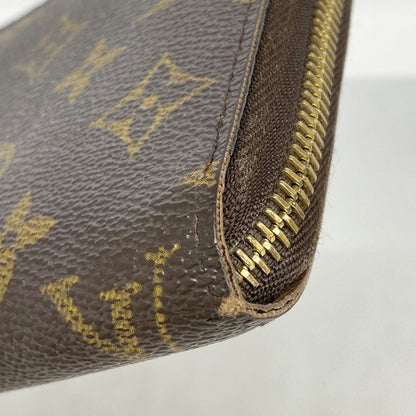 Louis Vuitton Long Wallet Monogram Zippy Wallet M60017 Brown Men's Women's