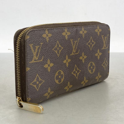 Louis Vuitton Long Wallet Monogram Zippy Wallet M60017 Brown Men's Women's