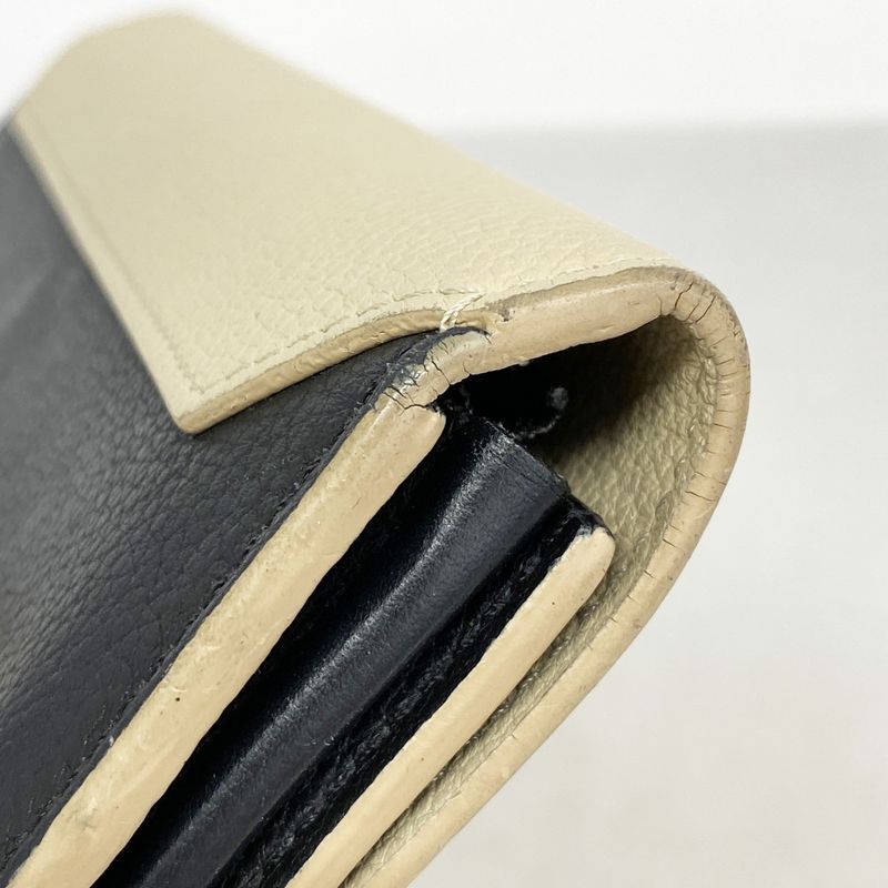 Louis Vuitton Long Wallet Portefeuille Lock Me 2 M62328 Vanille Noir Black