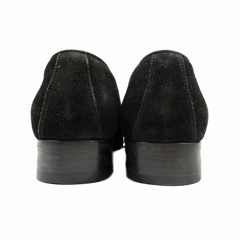 Gucci GG Logo Sherry Line Loafer Suede Leather Stitch Slip-on Moccasin Shoes