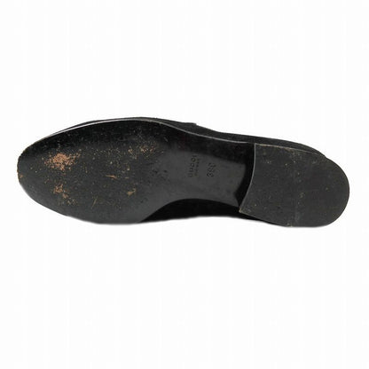 Gucci GG Logo Sherry Line Loafer Suede Leather Stitch Slip-on Moccasin Shoes