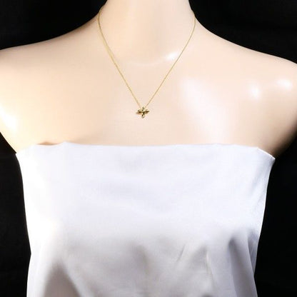 Tiffany & Co Bird Cross 18K YG Necklace Total Weight Approx 2.6g Approx 40cm