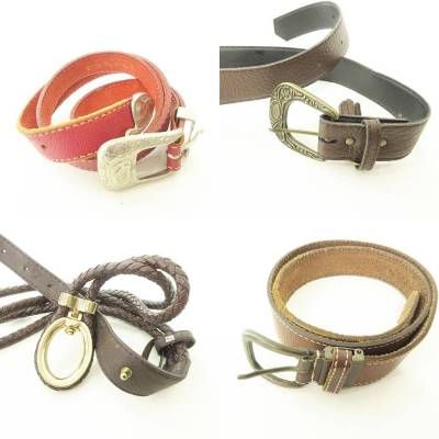 Dior And Others Leather Belt 10 Piece Set Summary Junk Item AA