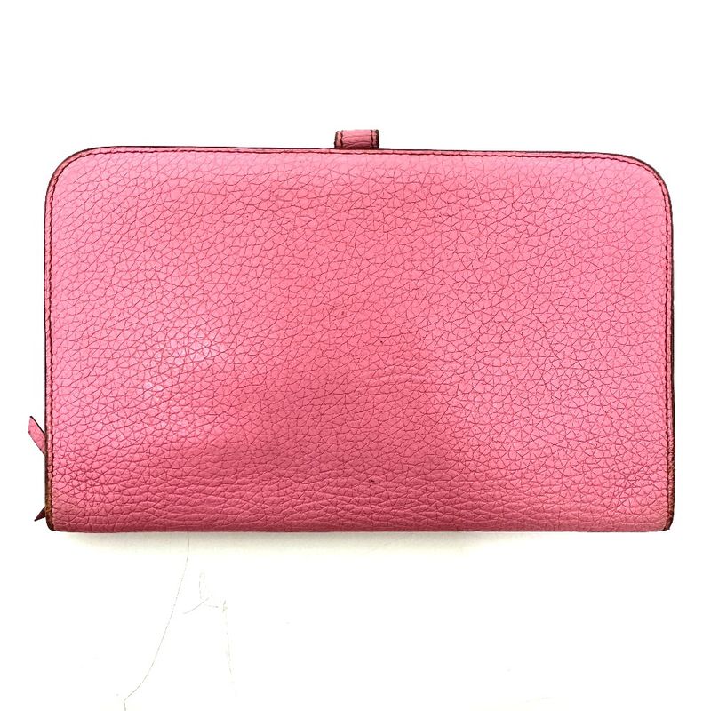 Hermes Long Wallet Dogon GM Dogon GM Taurillon Clemence Pink