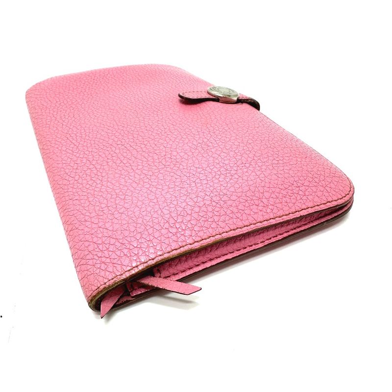 Hermes Long Wallet Dogon GM Dogon GM Taurillon Clemence Pink