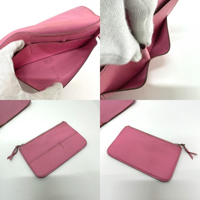 Hermes Long Wallet Dogon GM Dogon GM Taurillon Clemence Pink
