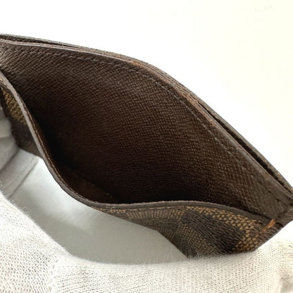 Louis Vuitton Card Case Porto Cult Sample N61722 Damier Canvas Ebene Brown