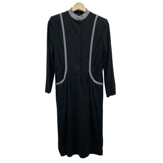 DIOR Christian Dior Dress Size 9 M Women's - Black X Light Gray Long Sleeve