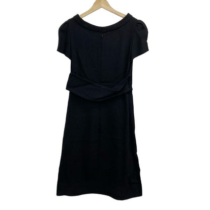 Prada Dress Size 38 S Women's - Black Crew Neck Short Sleeve Long