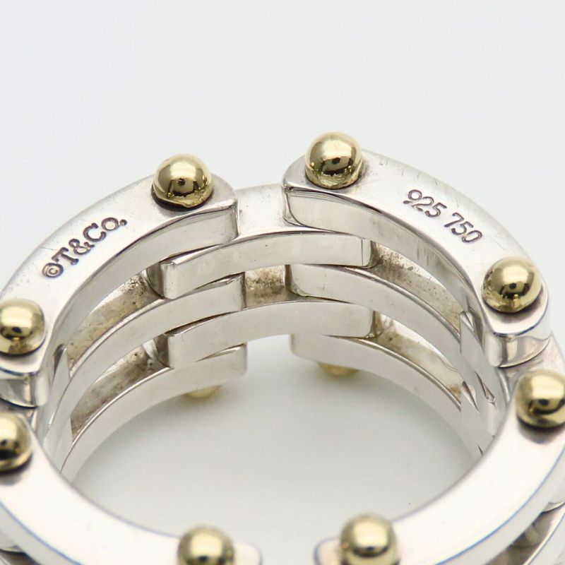 Tiffany & Co Ring ・ring Gate Silver 925 18K Yellow Gold Approx 11.8g Silver